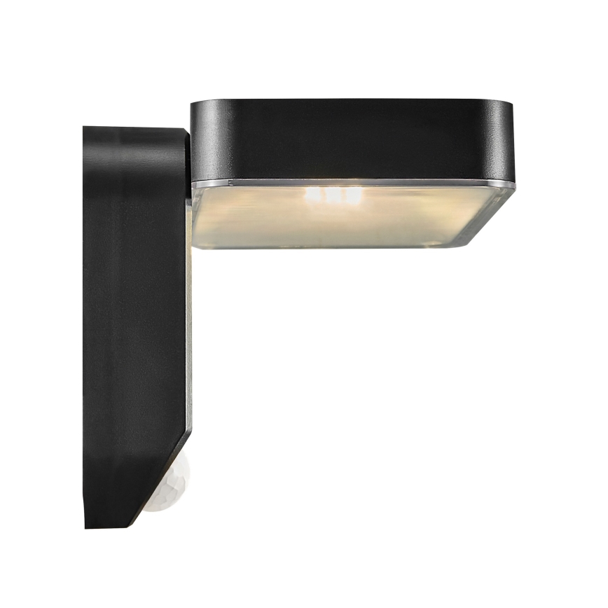 Nordlux - LED Solarna stenska svetilka s senzorjem RICA LED/5W/3,7V IP44 2200 mAh kvadraten
