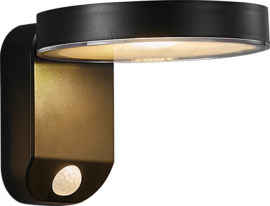 Nordlux - LED Solarna stenska svetilka s senzorjem RICA LED/5W/3,7V IP44 okrogla