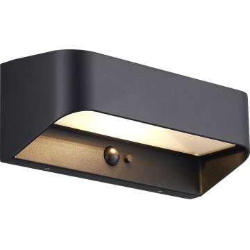 Nordlux - LED solarna svetilka s senzorjem MARCELLIO LED/5W/5V IP54 2200 mAh črna