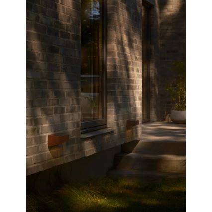 Nordlux - LED solarna svetilka s senzorjem MARCELLIO LED/5W/5V IP54 2200 mAh rjava