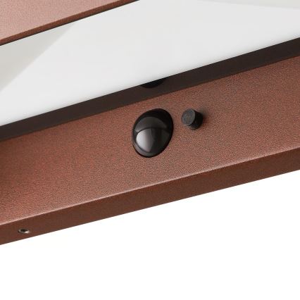 Nordlux - LED solarna svetilka s senzorjem MARCELLIO LED/5W/5V IP54 2200 mAh rjava