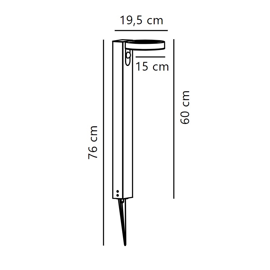 Nordlux - LED Solarna svetilka s senzorjem RICA LED/5W/3,7V 2200 mAh IP44