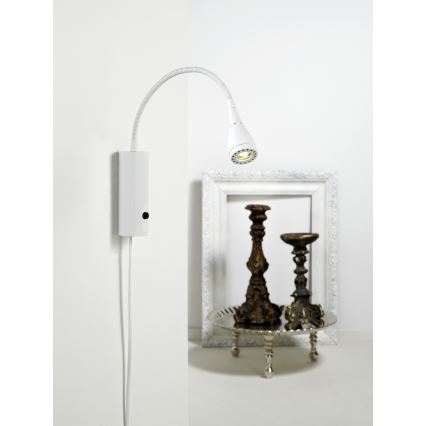 Nordlux - LED Stenski reflektor MENTO LED/3W/230V bela