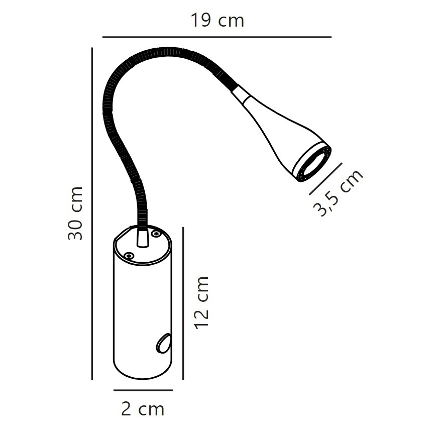 Nordlux - LED Stenski reflektor MENTO LED/3W/230V bela