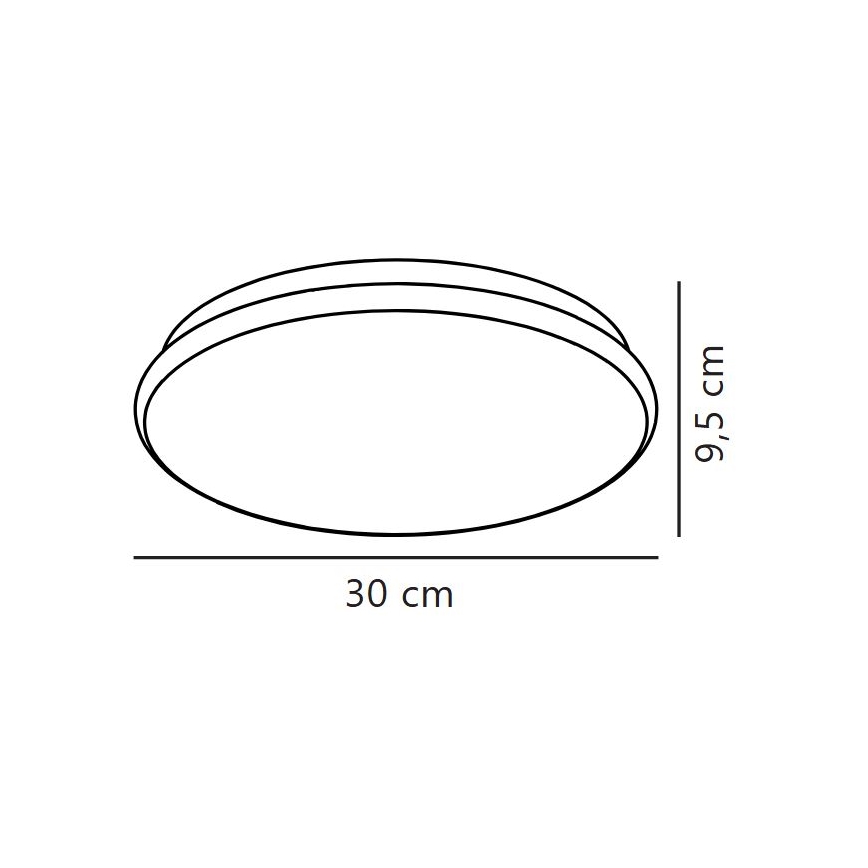 Nordlux - LED stropna svetilka za kopalnico MONTONE LED/10W/230V IP44, premer 30 cm