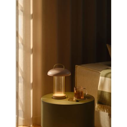 Nordlux - LED zatemnitvena polnilna senzorska namizna svetilka MIRANO LED/3W/3,7V rožnata
