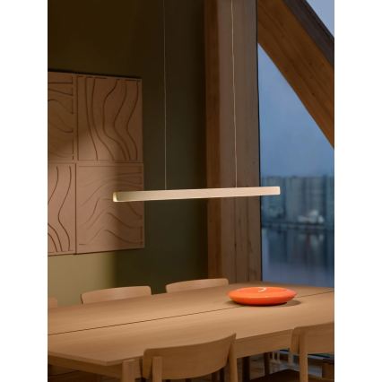 Nordlux - LED zatemnjevalni viseči lestenec na kablu ILGAS LED/47W/230V 3000K bela/jesen 115 cm