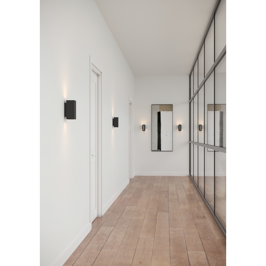 Nordlux - LED zatemnitvena stenska svetilka CURTIZ 2xLED/4,5W/230V črna