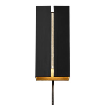 Nordlux - LED zatemnitvena stenska svetilka CURTIZ 2xLED/4,5W/230V črna