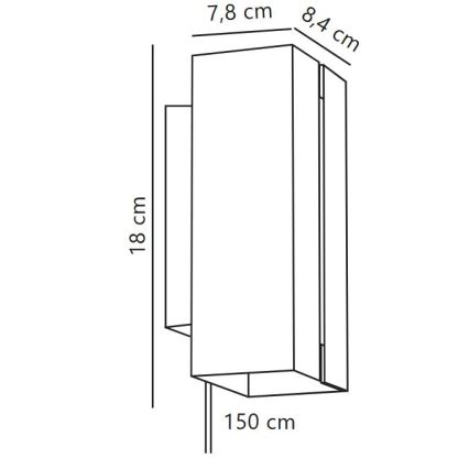 Nordlux - LED zatemnitvena stenska svetilka CURTIZ 2xLED/4,5W/230V črna