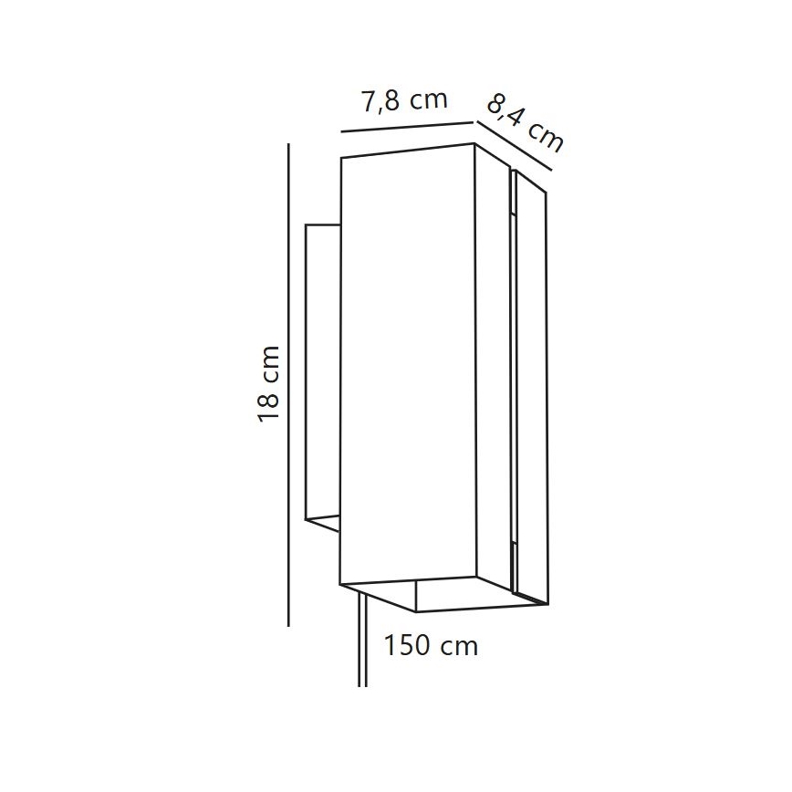 Nordlux - LED zatemnitvena stenska svetilka CURTIZ 2xLED/4,5W/230V črna