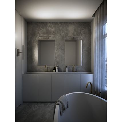Nordlux - LED Zatemnitvena kopalniška osvetlitev ogledala OTIS LED/14W/230V IP44 40 cm srebrna