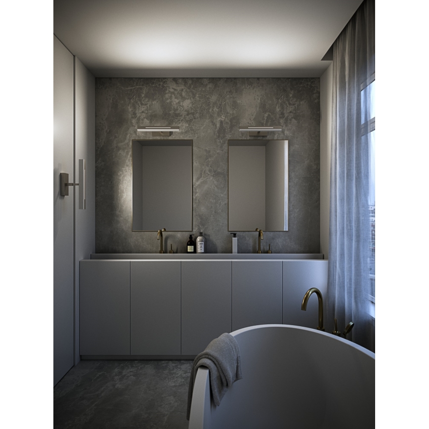 Nordlux - LED Zatemnitvena kopalniška osvetlitev ogledala OTIS LED/14W/230V IP44 40 cm srebrna