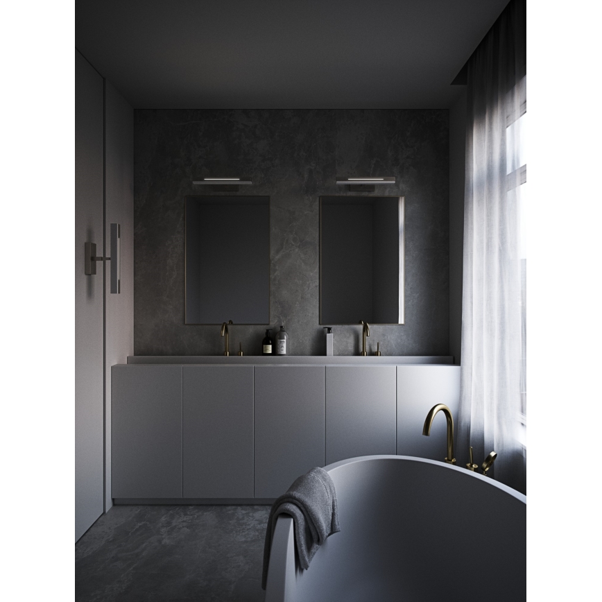 Nordlux - LED Zatemnitvena kopalniška osvetlitev ogledala OTIS LED/14W/230V IP44 40 cm mat krom