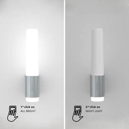 Nordlux - LED Zatemnitvena kopalniška stenska svetilka HELVA LED/6,8W/230V IP44 CRI 90 bela
