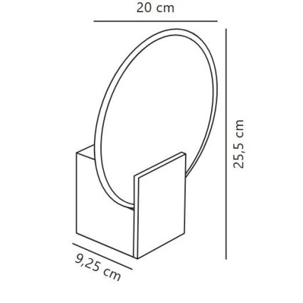 Nordlux - LED Zatemnitvena kopalniška stenska svetilka HESTER LED/9,5W/230V IP44 bela