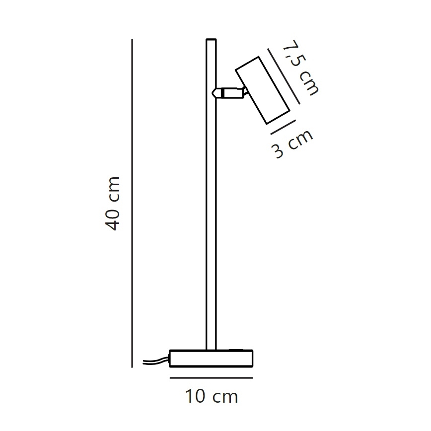 Nordlux - LED Zatemnitvena namizna svetilka OMARI LED/3,2W/230V bela
