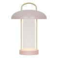 Nordlux - LED zatemnitvena polnilna senzorska namizna svetilka MIRANO LED/3W/3,7V rožnata