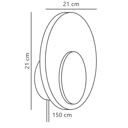 Nordlux - LED Zatemnitvena stenska svetilka MARSI LED/7W/230V zelena