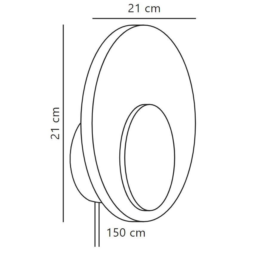 Nordlux - LED Zatemnitvena stenska svetilka MARSI LED/7W/230V zelena