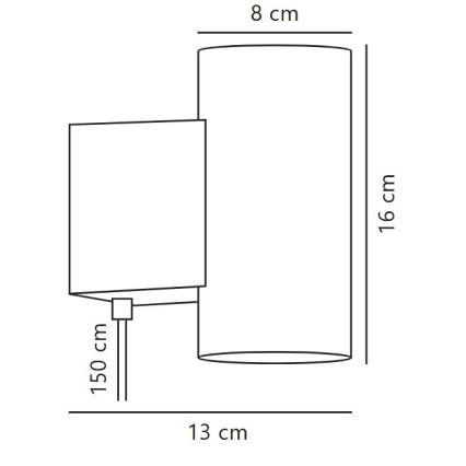 Nordlux - LED Zatemnitvena stenska svetilka MONA LED/10W/230V CRI 90