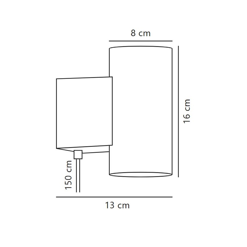 Nordlux - LED Zatemnitvena stenska svetilka MONA LED/10W/230V CRI 90