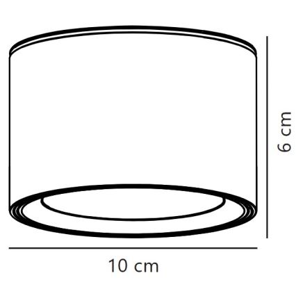 Nordlux - LED Zatemnitvena stropna svetilka FALLON LED/5,5W/230V 2700K bela