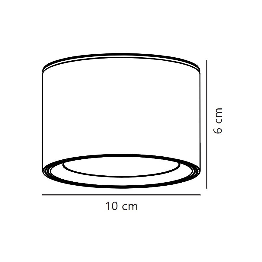 Nordlux - LED Zatemnitvena stropna svetilka FALLON LED/5,5W/230V 2700K bela
