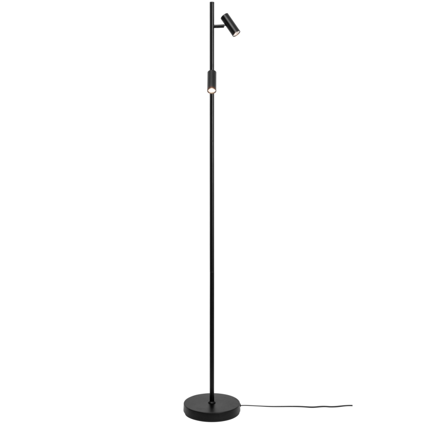 Nordlux - LED Zatemnitvena talna svetilka OMARI 2xLED/3,2W/230V črna