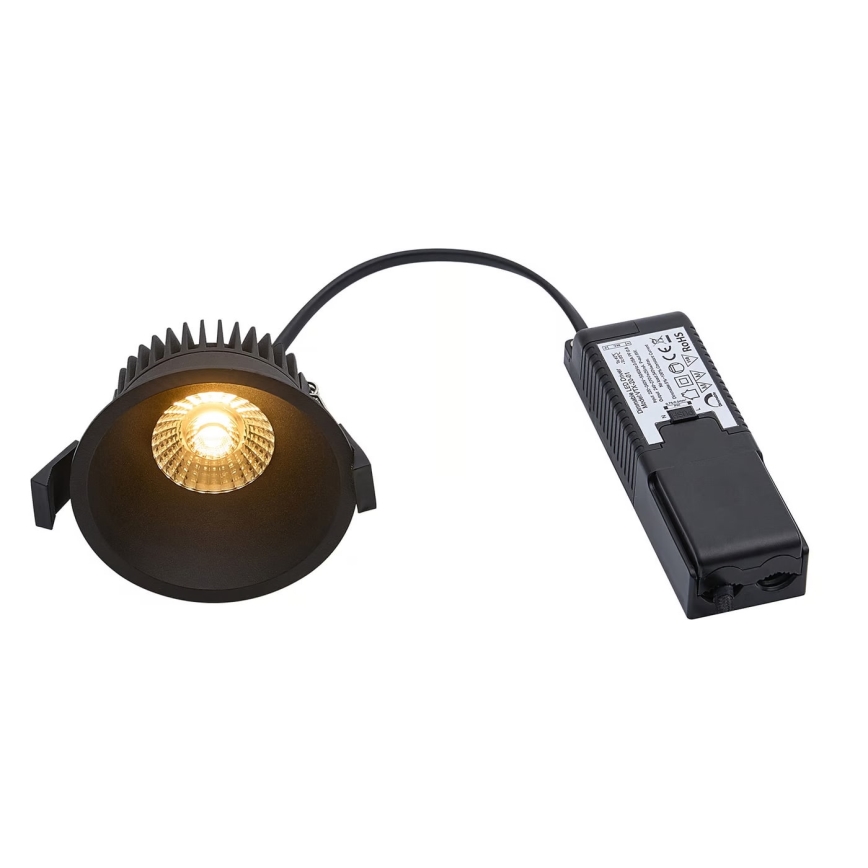 Nordlux - LED Zatemnitvena kopalniška vgradna svetilka ALBRIC LED/8W/230V IP44 črna