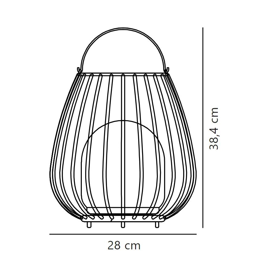 Nordlux - LED Zatemnitvena zunanja prenosna svetilka JIM TO-GO LED/3W/3,7V IP54 5000 mAh črna