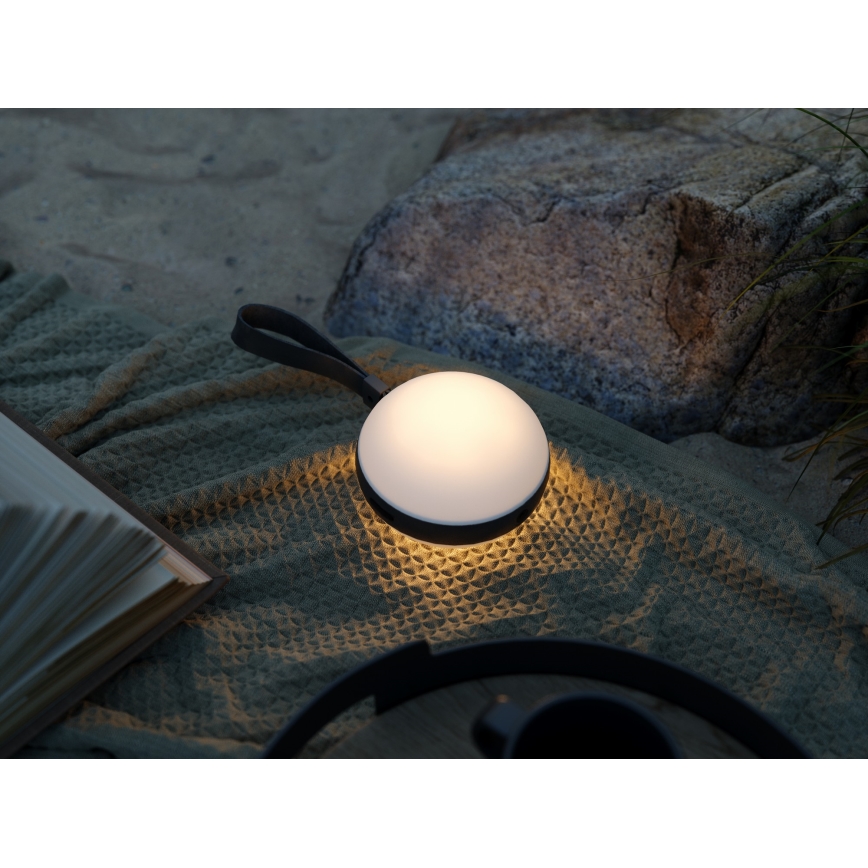 Nordlux - LED Zatemnitvena zunanja prenosna svetilko BRING TO-GO LED/1W/3,7V IP54 1500 mAh črna