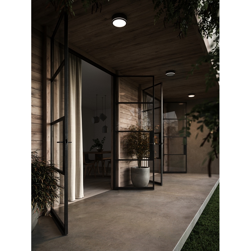 Nordlux - LED Zatemnitvena zunanja stenska svetilka AVA SMART LED/9,5W/230V 2700K IP54 črna