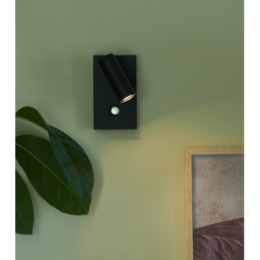Nordlux - LED Zatemnitveni stenski reflektor OMARI LED/3,2W/230V črna
