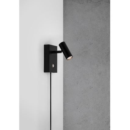 Nordlux - LED Zatemnitveni stenski reflektor OMARI LED/3,2W/230V črna
