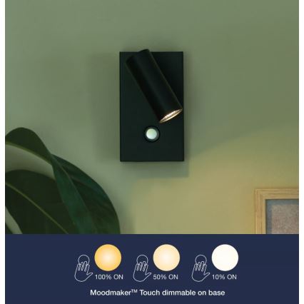 Nordlux - LED Zatemnitveni stenski reflektor OMARI LED/3,2W/230V črna