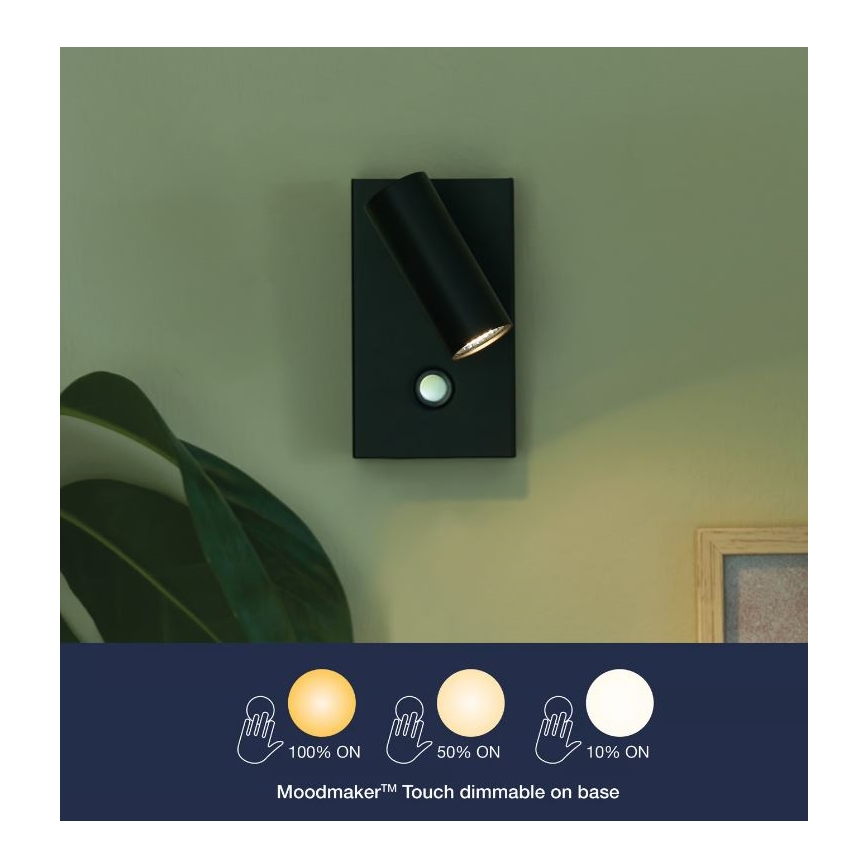Nordlux - LED Zatemnitveni stenski reflektor OMARI LED/3,2W/230V črna