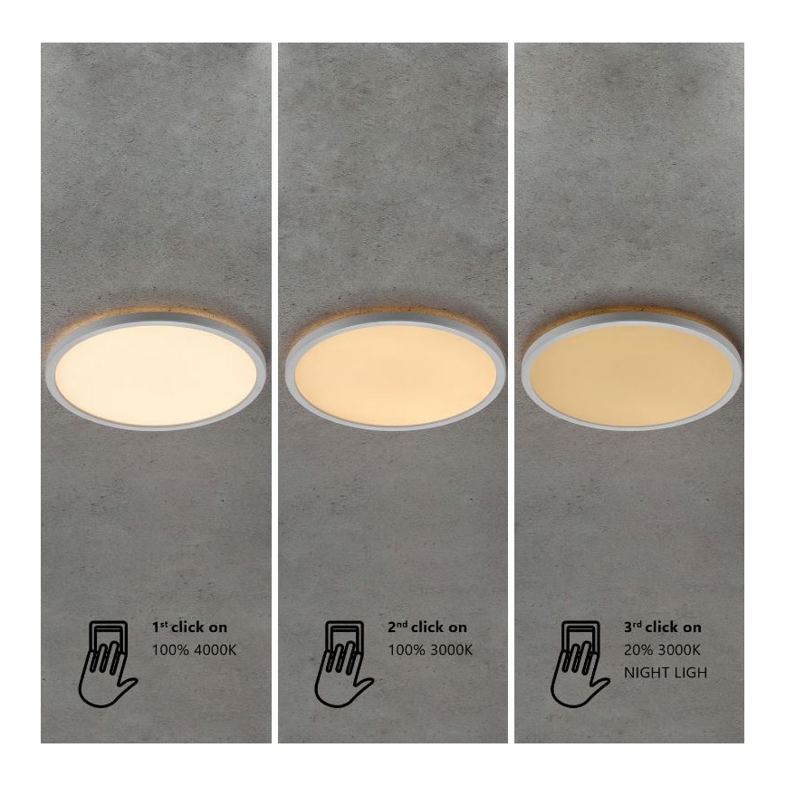 Nordlux - LED zatemnljivo stropno svetilo za kopalnico OJA LED/14,5W/230V 3000/4000K IP54 premer 30 cm