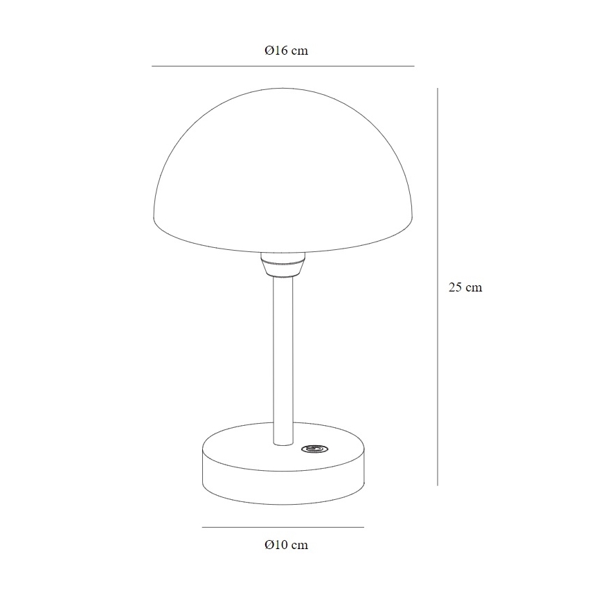 Nordlux - LED zatemnjevalna polnilna zunanja namizna svetilka ELLEN LED/2,8W/3,7V 2200 mAh IP44 zelena