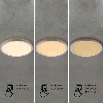 Nordlux - LED zatemnljivo kopalniško stropno svetilo OJA LED/19W/230V 3000/4000K IP54 Ø 43 cm