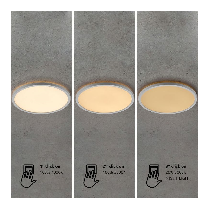 Nordlux - LED zatemnljivo kopalniško stropno svetilo OJA LED/19W/230V 3000/4000K IP54 Ø 43 cm