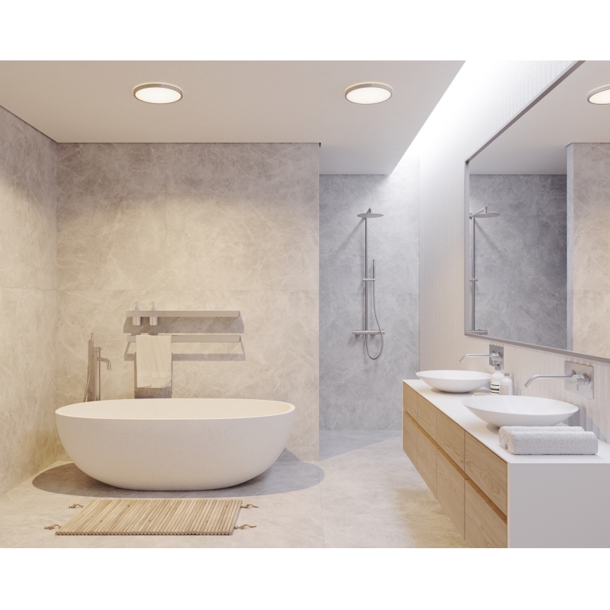 Nordlux - LED zatemnljivo kopalniško stropno svetilo OJA LED/19W/230V 3000/4000K IP54 Ø 43 cm