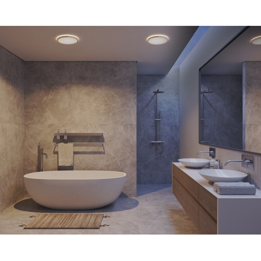 Nordlux - LED zatemnljivo kopalniško stropno svetilo OJA LED/19W/230V 3000/4000K IP54 Ø 43 cm