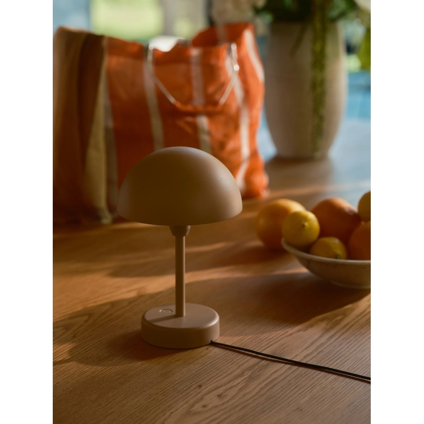 Nordlux - LED zunanja polnilna namizna svetilka ELLEN z možnostjo zatemnitve LED/2,8W/3,7V 2200 mAh IP44 rjava