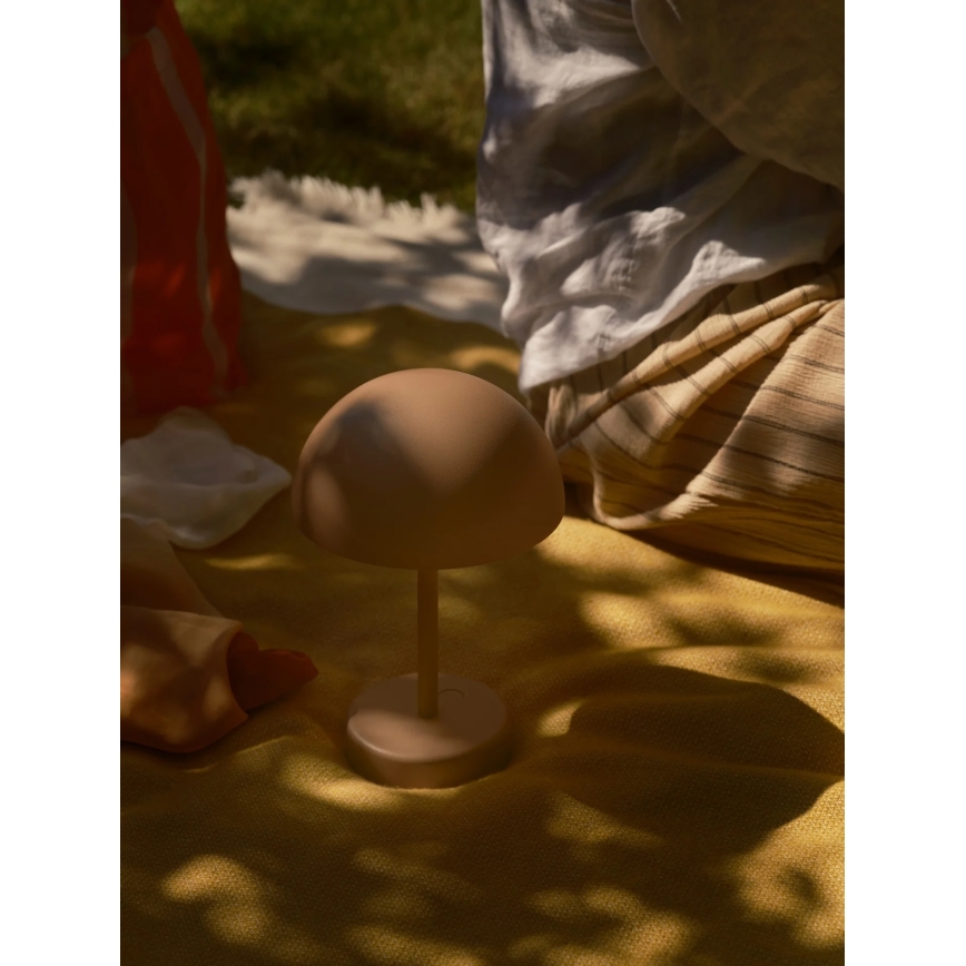 Nordlux - LED zunanja polnilna namizna svetilka ELLEN z možnostjo zatemnitve LED/2,8W/3,7V 2200 mAh IP44 rjava