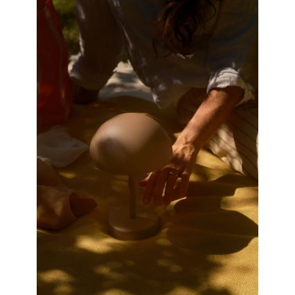 Nordlux - LED zunanja polnilna namizna svetilka ELLEN z možnostjo zatemnitve LED/2,8W/3,7V 2200 mAh IP44 rjava