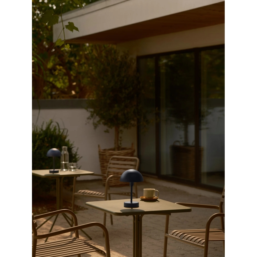 Nordlux - LED zatemnjevalna polnilna zunanja namizna svetilka na dotik ELLEN LED/2,8W/3,7V 2200 mAh IP44 modra