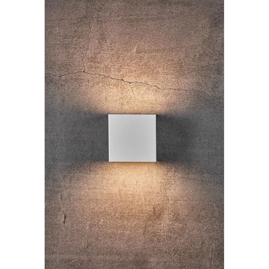 Nordlux - zatemnljiva LED zunanja stenska svetilka TURN LED/13,8W/230V IP54 bela