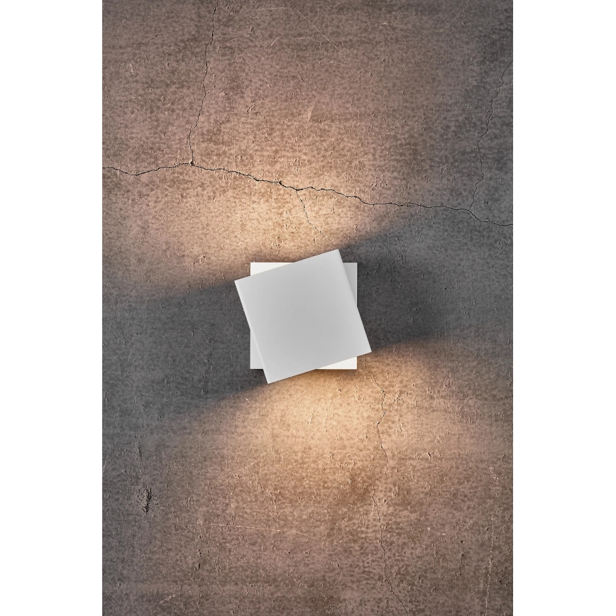 Nordlux - zatemnljiva LED zunanja stenska svetilka TURN LED/13,8W/230V IP54 bela