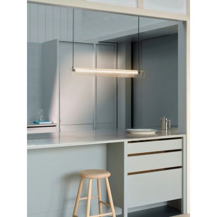 Nordlux - LED zatemnljiv lestenec na vrvici ALIANI LED/20W/230V 3000K 100 cm črna/prozorna